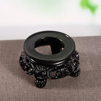 Black Resin Sphere Display Base